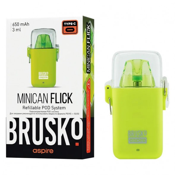 Электронная сигарета Brusko - Minican Flick (Жёлтый) купить в Барнауле