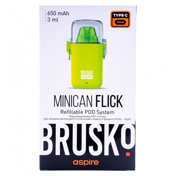 Электронная сигарета Brusko - Minican Flick (Жёлтый) купить в Барнауле