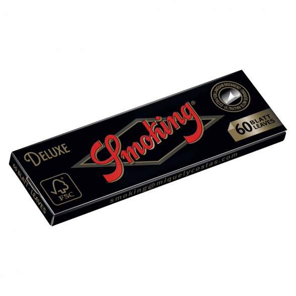 Бумага для самокруток Smoking - Regular Deluxe (70х37 мм, 60 штук) купить в Барнауле