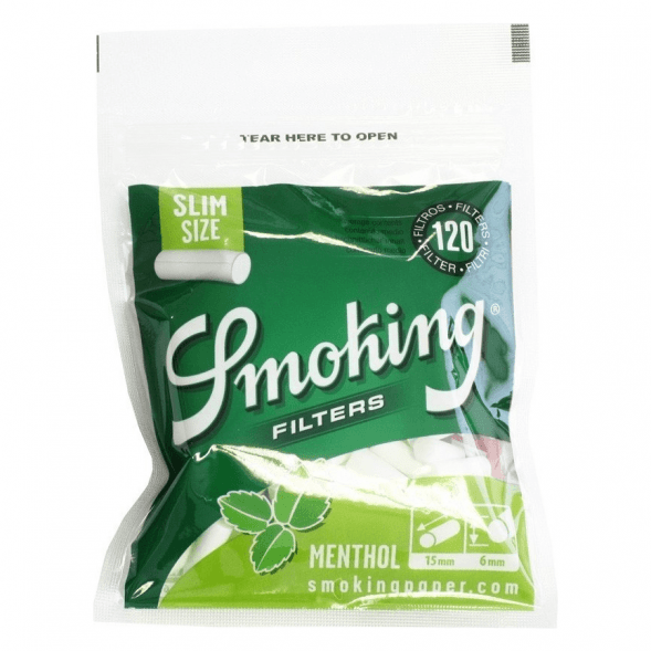 Фильтры для самокруток Smoking - Slim Menthol (120 штук, 15x6 мм) купить в Барнауле