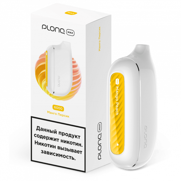 PLONQ MAX - Манго Персик (6000 затяжек) купить в Барнауле