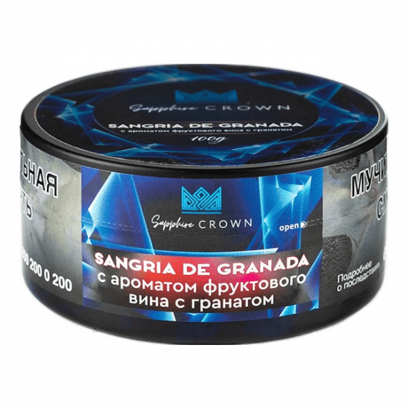 Табак Sapphire Crown - Sangria de Granada (Фруктовое Вино с Гранатом, 25 грамм) купить в Барнауле