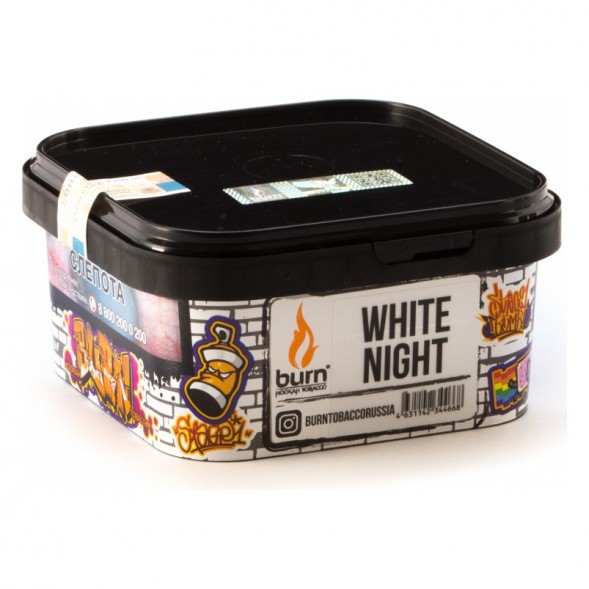 Табак Burn - White Night (Ананас Апельсин Ваниль, 200 грамм) купить в Барнауле