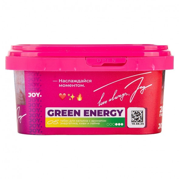 Табак Joy - Green Energy (Энергетик, Киви и Лайм, 200 грамм) купить в Барнауле