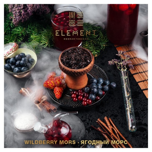 Табак Element Вода - Wildberry Mors (Ягодный морс, 100 грамм) купить в Барнауле