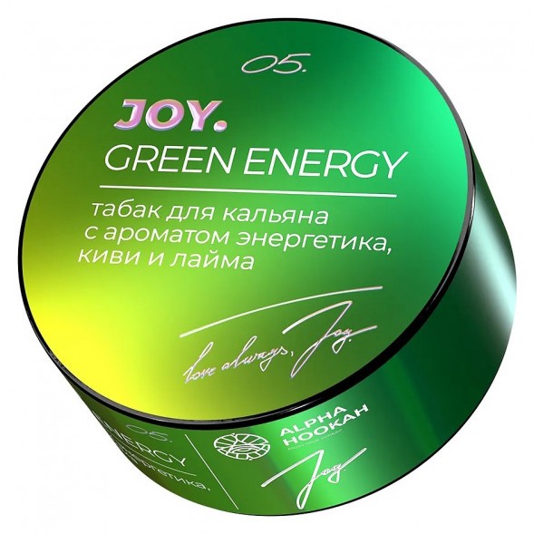 Табак Joy - Green Energy (Энергетик, Киви и Лайм, 25 грамм) купить в Барнауле
