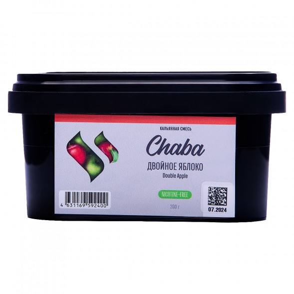 Смесь Chaba - Double Apple (Двойное Яблоко, 200 грамм, Без никотина) купить в Барнауле