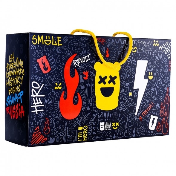 Кальян MISHA Rebel - Revolt Hero Flash (Чёрный Белый, Без Колбы) купить в Барнауле