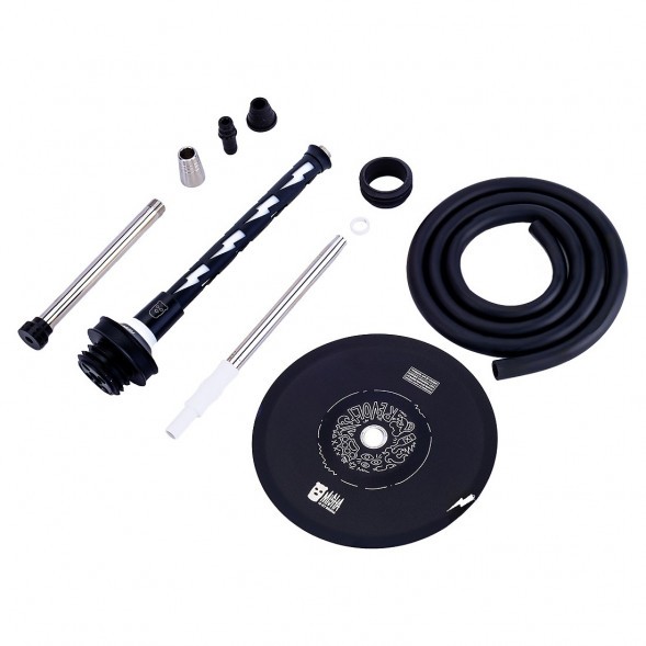 Кальян MISHA Rebel - Revolt Hero Flash (Чёрный Белый, Без Колбы) купить в Барнауле