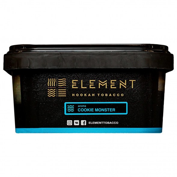 Табак Element Вода - Cookie Monster (Земляничное Печенье, 200 грамм) купить в Барнауле