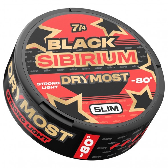 Табак жевательный DryMost - Black Sibirium -80 Slim (12 грамм) купить в Барнауле