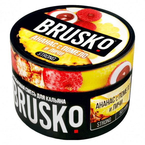 Смесь Brusko Strong - Ананас с Помело и Личи (50 грамм) купить в Барнауле