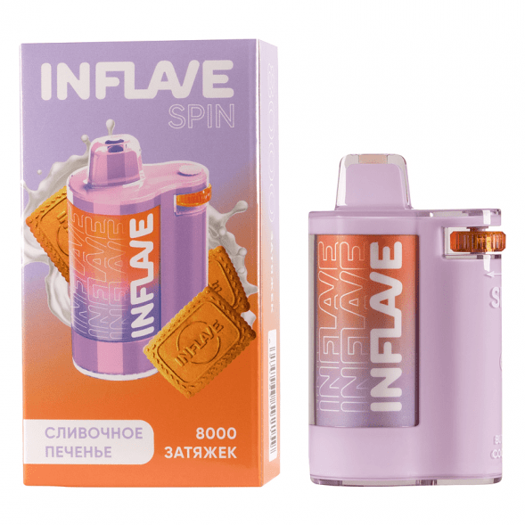 INFLAVE SPIN - Сливочное Печенье (8000 затяжек) купить в Барнауле