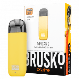 Электронная сигарета Brusko - Minican 2 (400 mAh, Жёлтый)