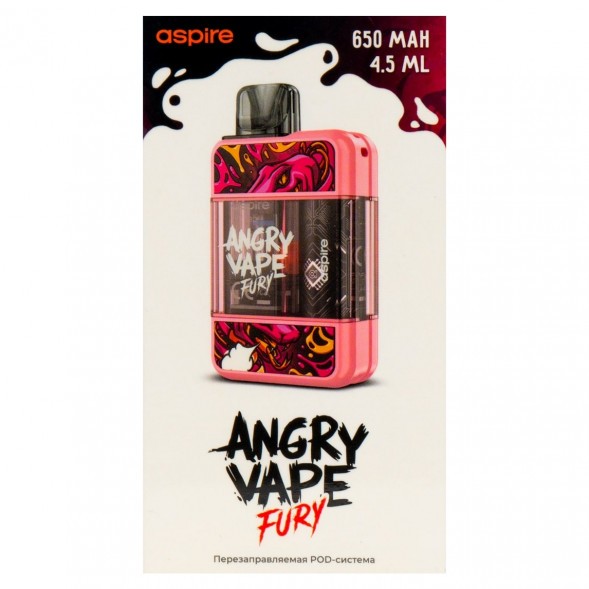 Электронная сигарета Brusko - Angry Vape Fury (650 mAh, Розовый) купить в Барнауле