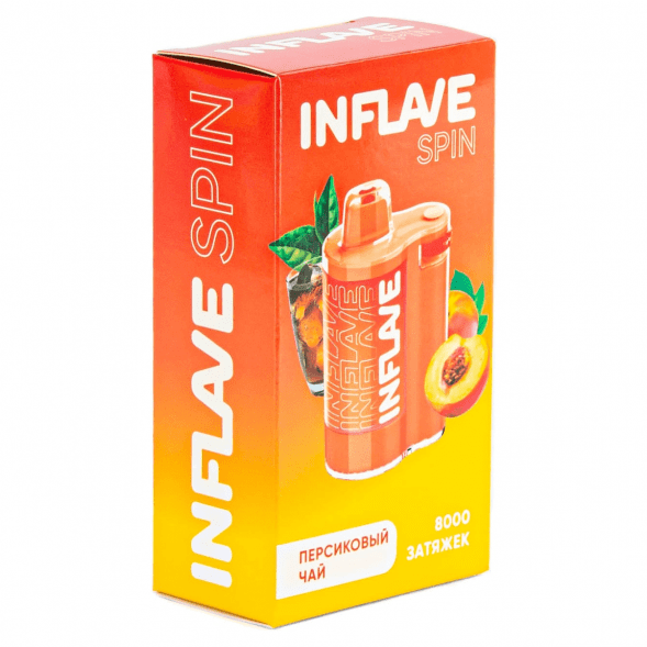 INFLAVE SPIN - Персиковый Чай (8000 затяжек) купить в Барнауле