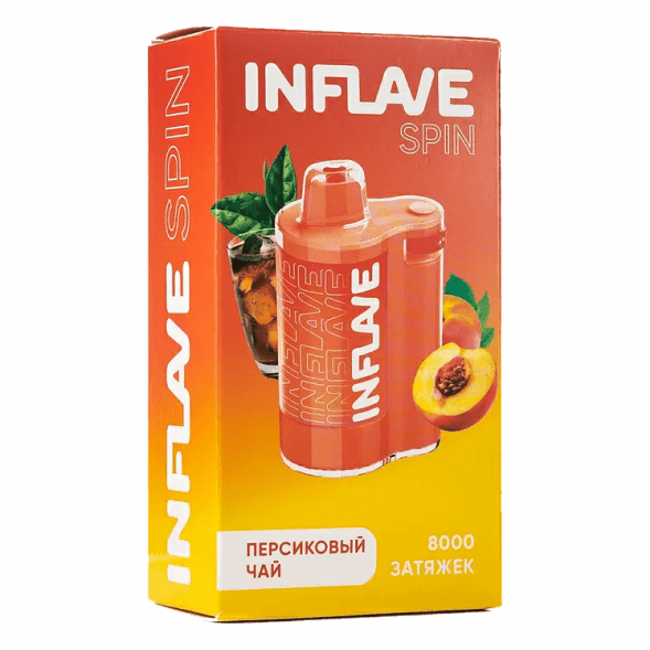 INFLAVE SPIN - Персиковый Чай (8000 затяжек) купить в Барнауле