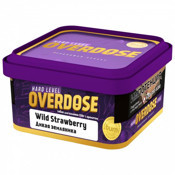 Табак Overdose - Wild Strawberry (Дикая Земляника, 200 грамм) купить в Барнауле