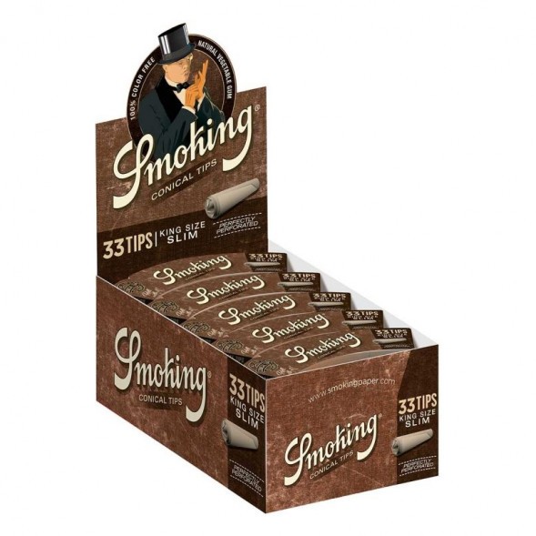 Фильтры Бумажные для самокруток Smoking - KS Contip Brow (33 штуки) купить в Барнауле