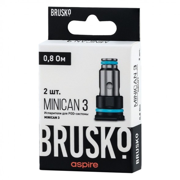 Испарители для Brusko Minican 3 (AF Mesh Coil, 0.8 Ом, 2 шт.) купить в Барнауле