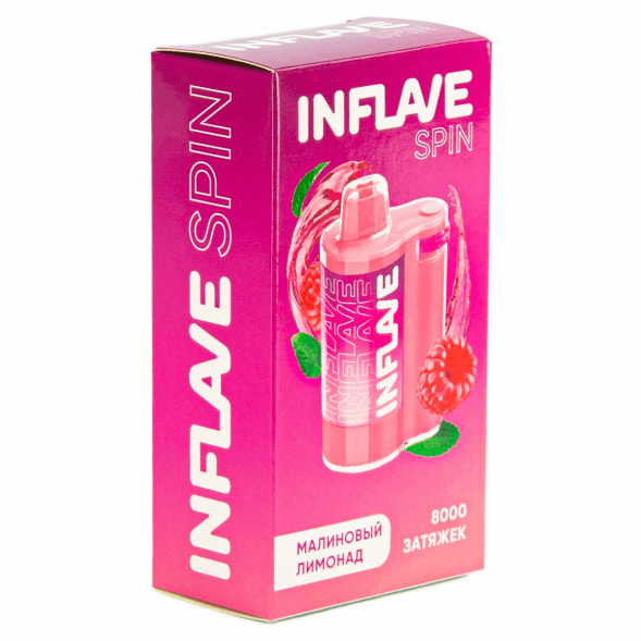 INFLAVE SPIN - Малиновый Лимонад (8000 затяжек) купить в Барнауле