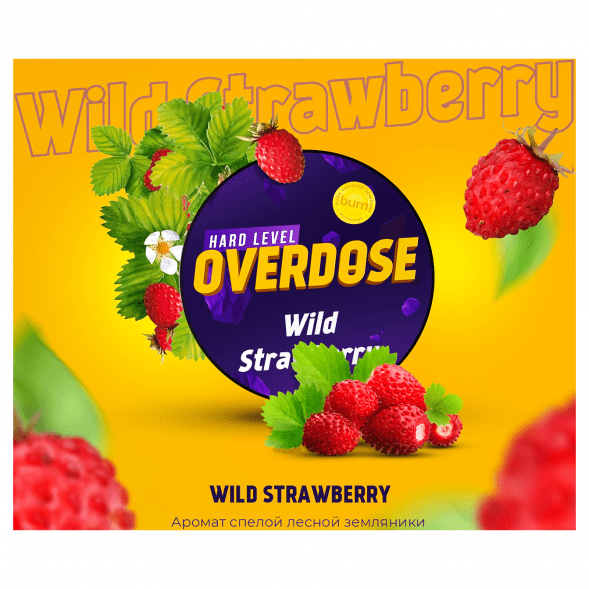Табак Overdose - Wild Strawberry (Дикая Земляника, 25 грамм) купить в Барнауле