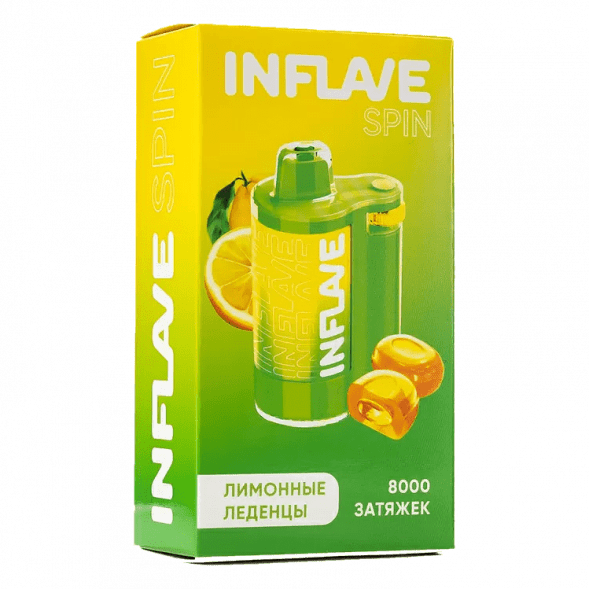 INFLAVE SPIN - Лимонные Леденцы (8000 затяжек) купить в Барнауле