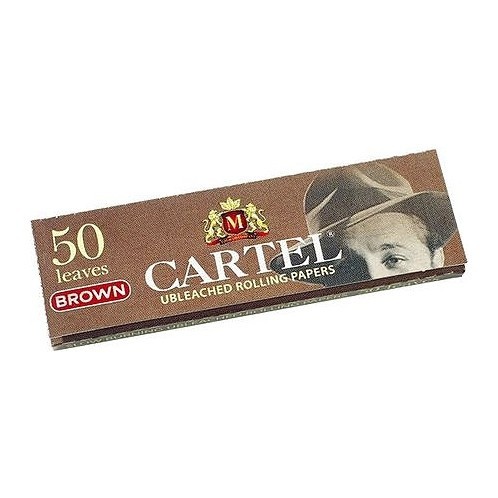 Бумага для самокруток Cartel - Brown Unbleached (50 штук) купить в Барнауле