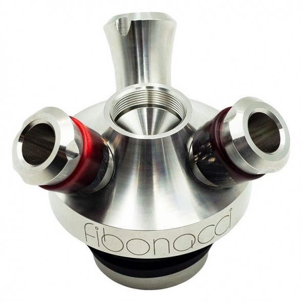 Кальян UNION - Fibonacci Гибрид (Чёрно-Красный, Без Колбы) купить в Барнауле