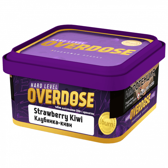 Табак Overdose - Strawberry Kiwi (Клубника и Киви, 200 грамм) купить в Барнауле