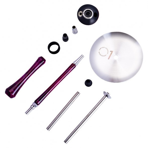 Кальян UNION - Sleek Акрил (Фиолетово-Красный, Без Колбы) купить в Барнауле