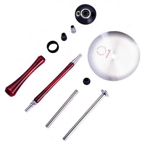 Кальян UNION - Sleek Акрил (Красный, Без Колбы) купить в Барнауле