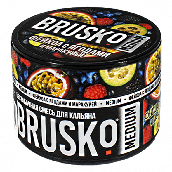 Смесь Brusko Medium - Фейхоа с Ягодами и Маракуйей (50 грамм) купить в Барнауле