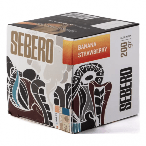 Табак Sebero - Banana Strawberry (Банан и Клубника, 200 грамм) купить в Барнауле