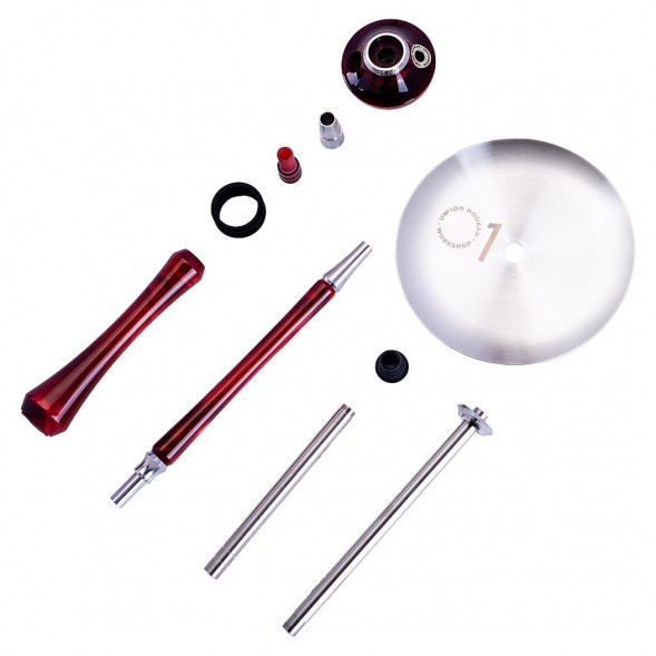 Кальян UNION - Sleek Акрил Full (Красный, Без Колбы) купить в Барнауле