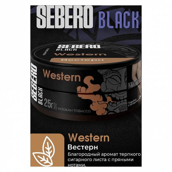 Табак Sebero Black - Western (Вестерн, 100 грамм) купить в Барнауле