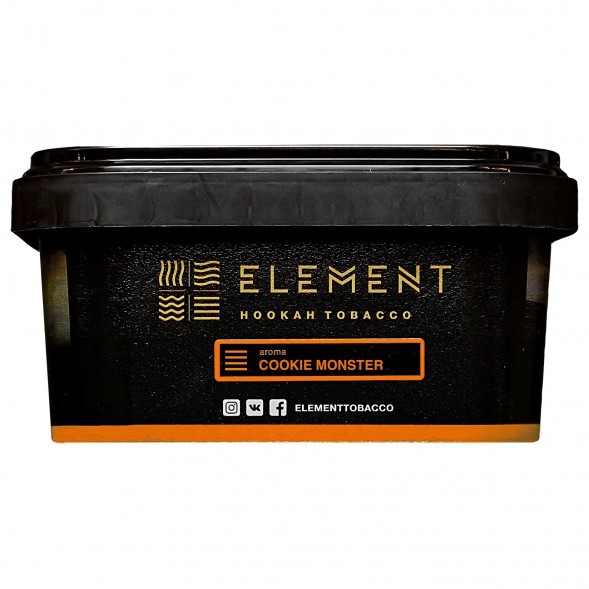 Табак Element Земля - Cookie Monster NEW (Земляничное Печенье, 200 грамм) купить в Барнауле