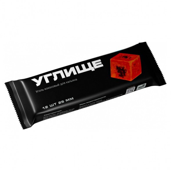 Уголь Углище (25 мм, 12 кубиков) купить в Барнауле