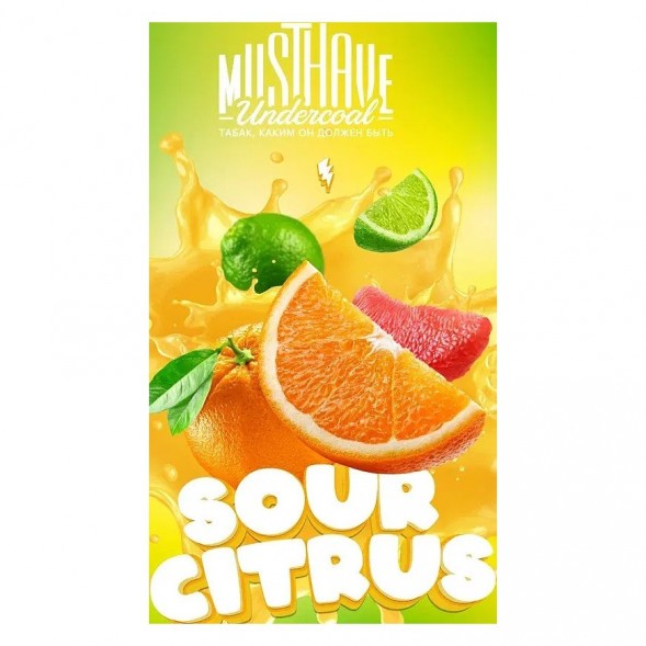 Табак Must Have - Sour Citrus (Кислый Цитрус, 25 грамм) купить в Барнауле