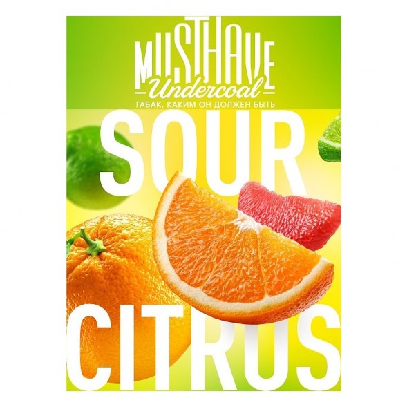 Табак Must Have - Sour Citrus (Кислый Цитрус, 25 грамм) купить в Барнауле