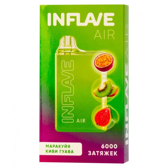 INFLAVE AIR - Маракуйя Киви Гуава (6000 затяжек) купить в Барнауле