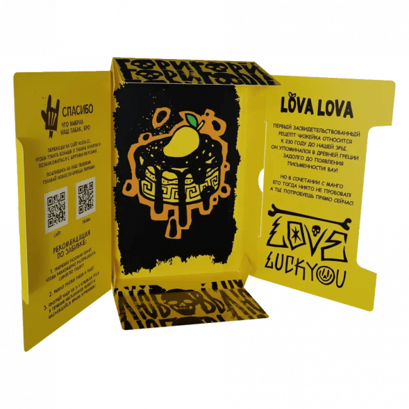 Табак Хулиган Hard - LOVA LOVA (Манговый Чизкейк, 200 грамм) купить в Барнауле