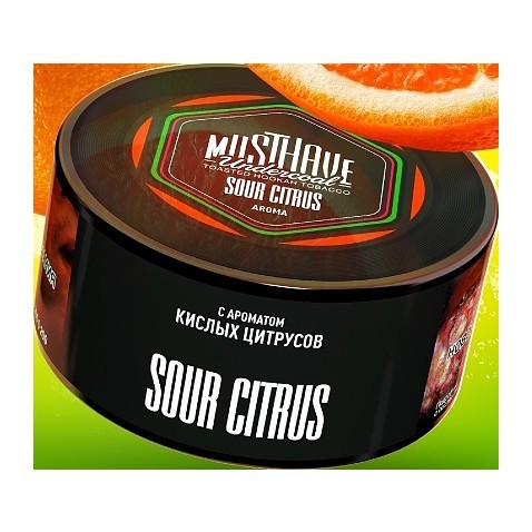 Табак Must Have - Sour Citrus (Кислый Цитрус, 125 грамм) купить в Барнауле