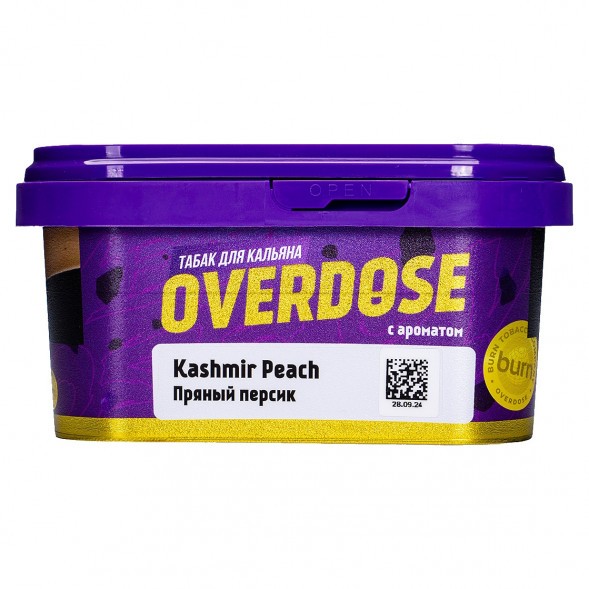 Табак Overdose - Kashmir Peach (Пряный Персик, 200 грамм) купить в Барнауле