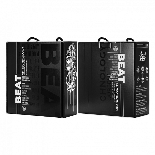 Кальян Alpha Hookah - Beat White Gold (Прозрачная Колба) купить в Барнауле