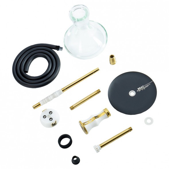 Кальян Alpha Hookah - Beat White Gold (Прозрачная Колба) купить в Барнауле