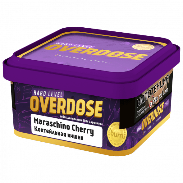 Табак Overdose - Maraschino Cherry (Коктейльная Вишня, 200 грамм) купить в Барнауле