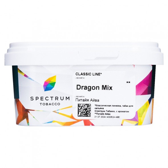 Табак Spectrum - Dragon Mix (Питайя Айва, 200 грамм) купить в Барнауле