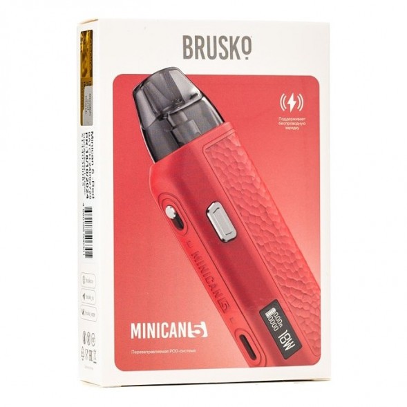 Электронная сигарета Brusko - Minican 5 (Красный) купить в Барнауле