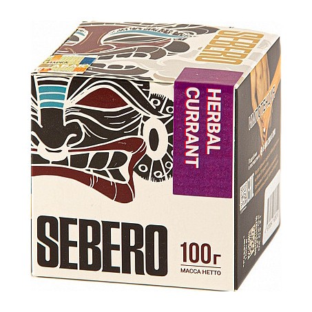 Табак Sebero - Herbal Currant (Ревень и Чёрная Смородина, 100 грамм) купить в Барнауле